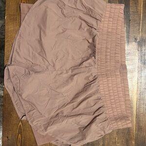 Target Pink Bubble Smocked Mini Athletic Shorts